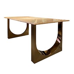 Rose gold plated stainless steel brushed (Modesta)