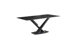 [XH-DT-ND601] Venice Dining Table-Black (XH)